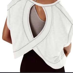 White open back top NEVER WORN